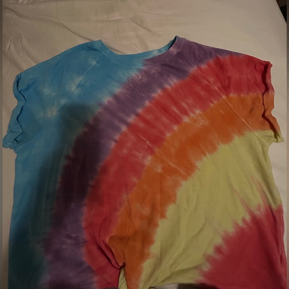 Old Navy Blue and Pink Tie-Dye Shirt